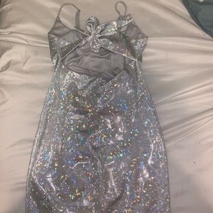 Lucy In the Sky holographic dress